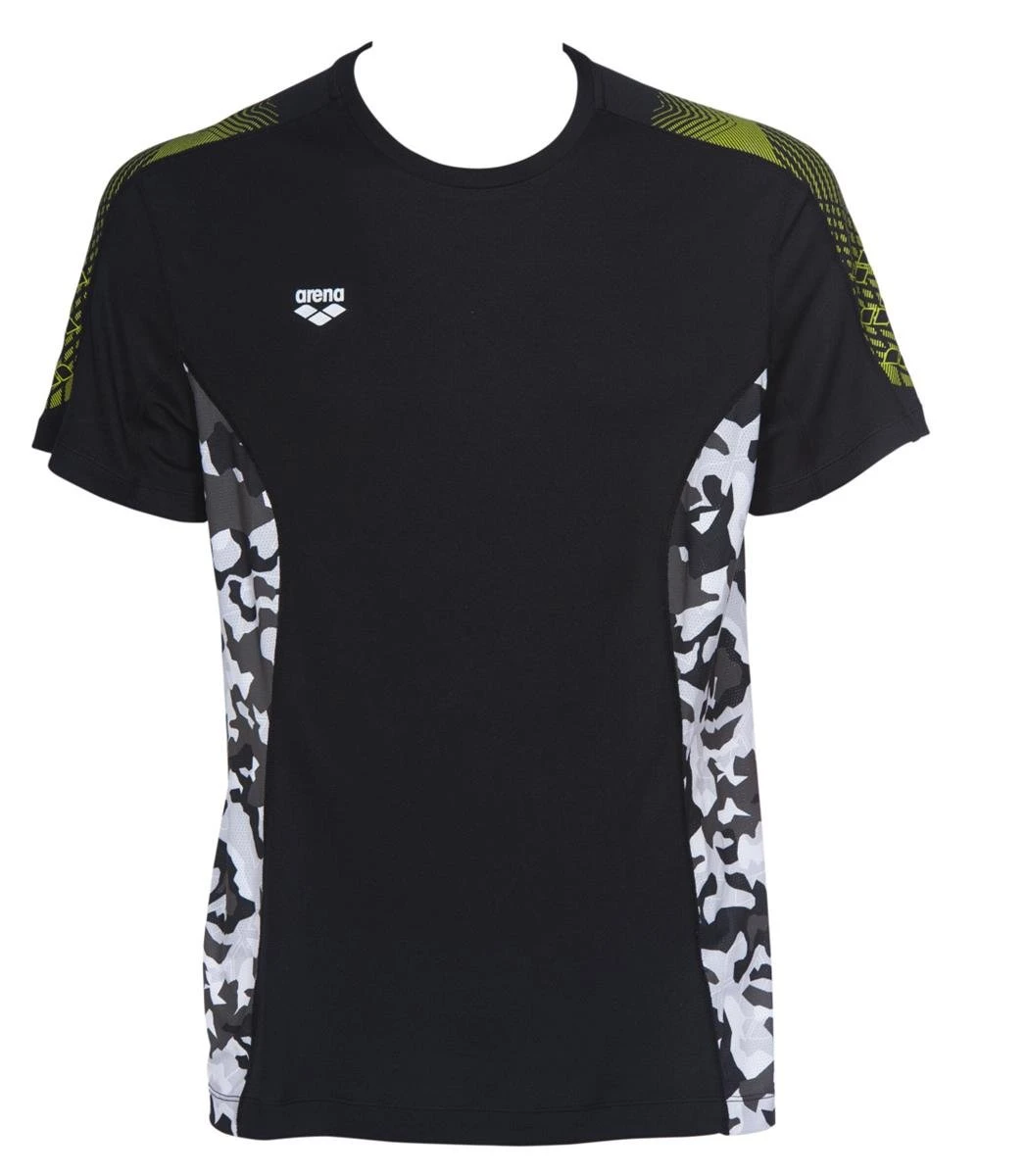 Tee-Shirt Arena Manches Courtes Camouflage Black