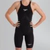 Combinaison De Natation Femme Speedo Lzr Valor Kneeskin Dos Ouvert Black 9780001