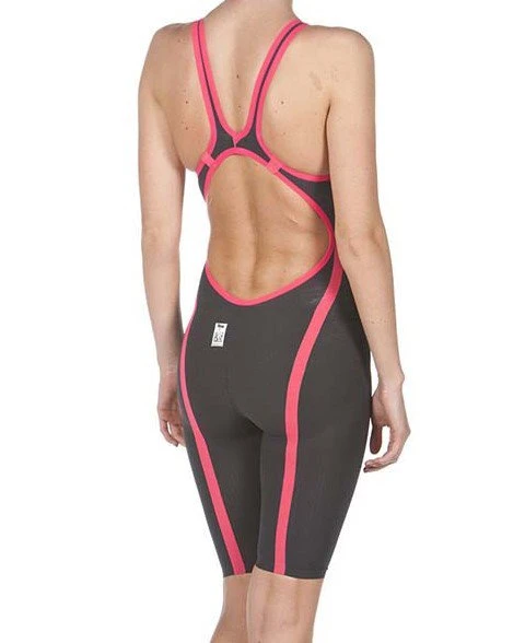 Combinaison De Natation Femme Arena Carbon Flex Vx Dos Ouvert Dark Grey / Fluo Red – Image 2