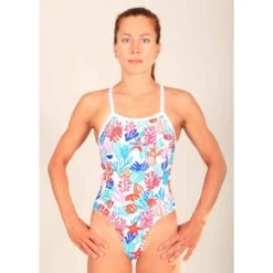 Maillot De Bain De Natation Femme Mako Aumakua Coral White