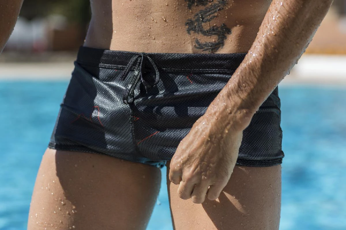 Maillot De Bain De Natation Et Triathlon Homme Zerod Dragshort Camo Noir – Image 4