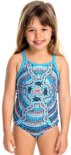 Maillot De Bain Funkita Enfant Fille Barnamboo Bleu