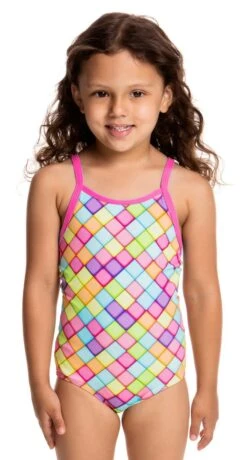 Maillot De Bain Funkita Enfant Fille Powder Puff Multicolore