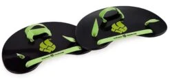 Plaquettes De Natation Madwave Finger Paddle Black / Green