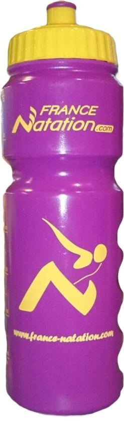 Bidon 750ML France Natation Purple / Yellow