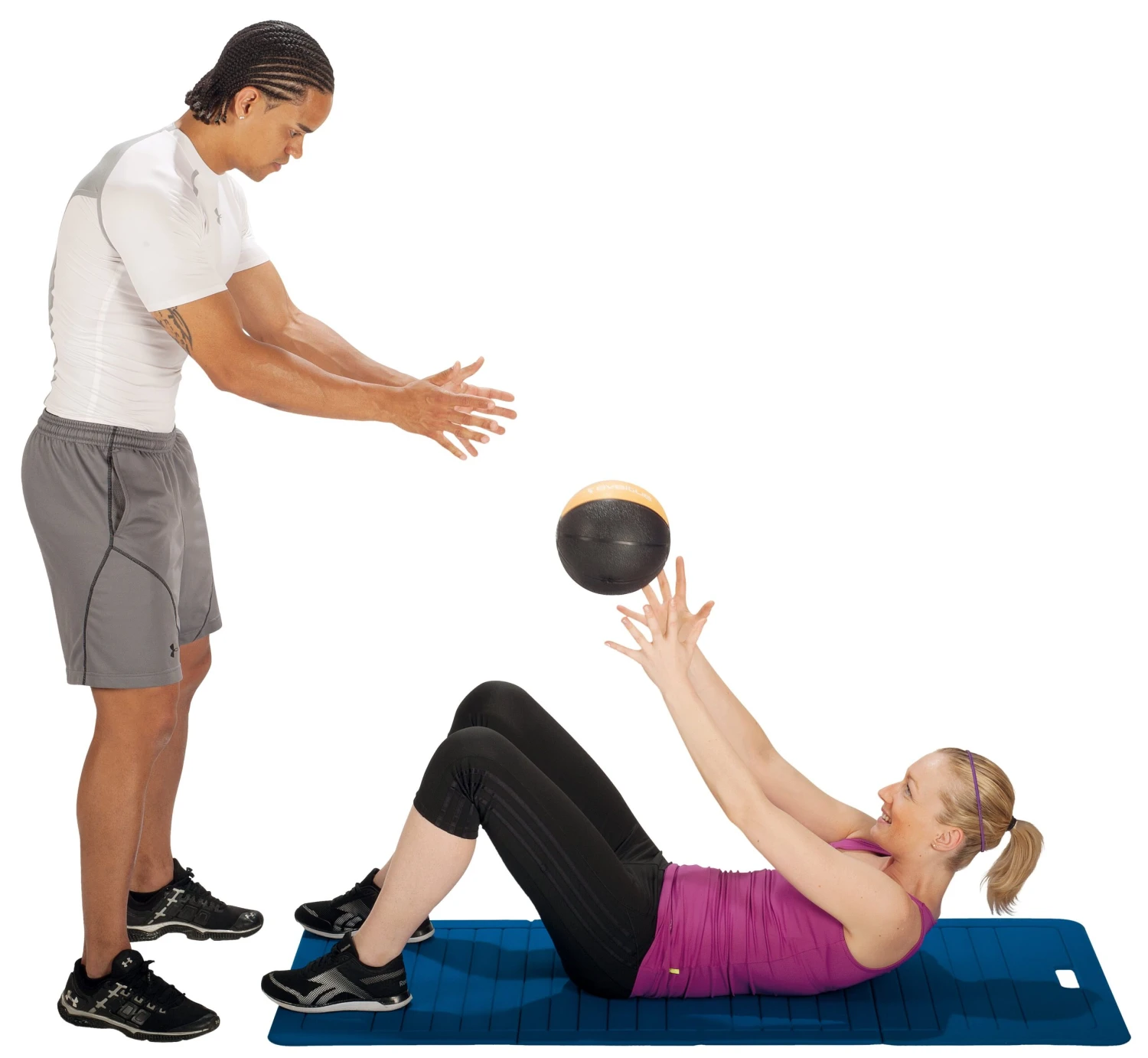 Renforcement Musculaire Sveltus Medecine Ball 4 KG Bleu – Image 2