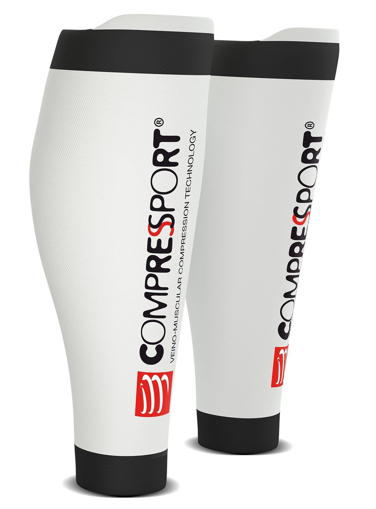Compression Sportive Compressport Calf R2 V2 Blanc